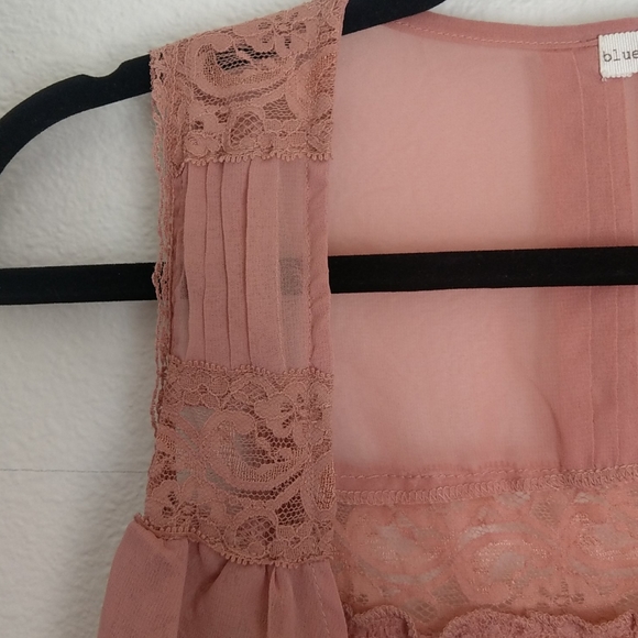 Lace net summery high low anthropologie open vest - Picture 4 of 6